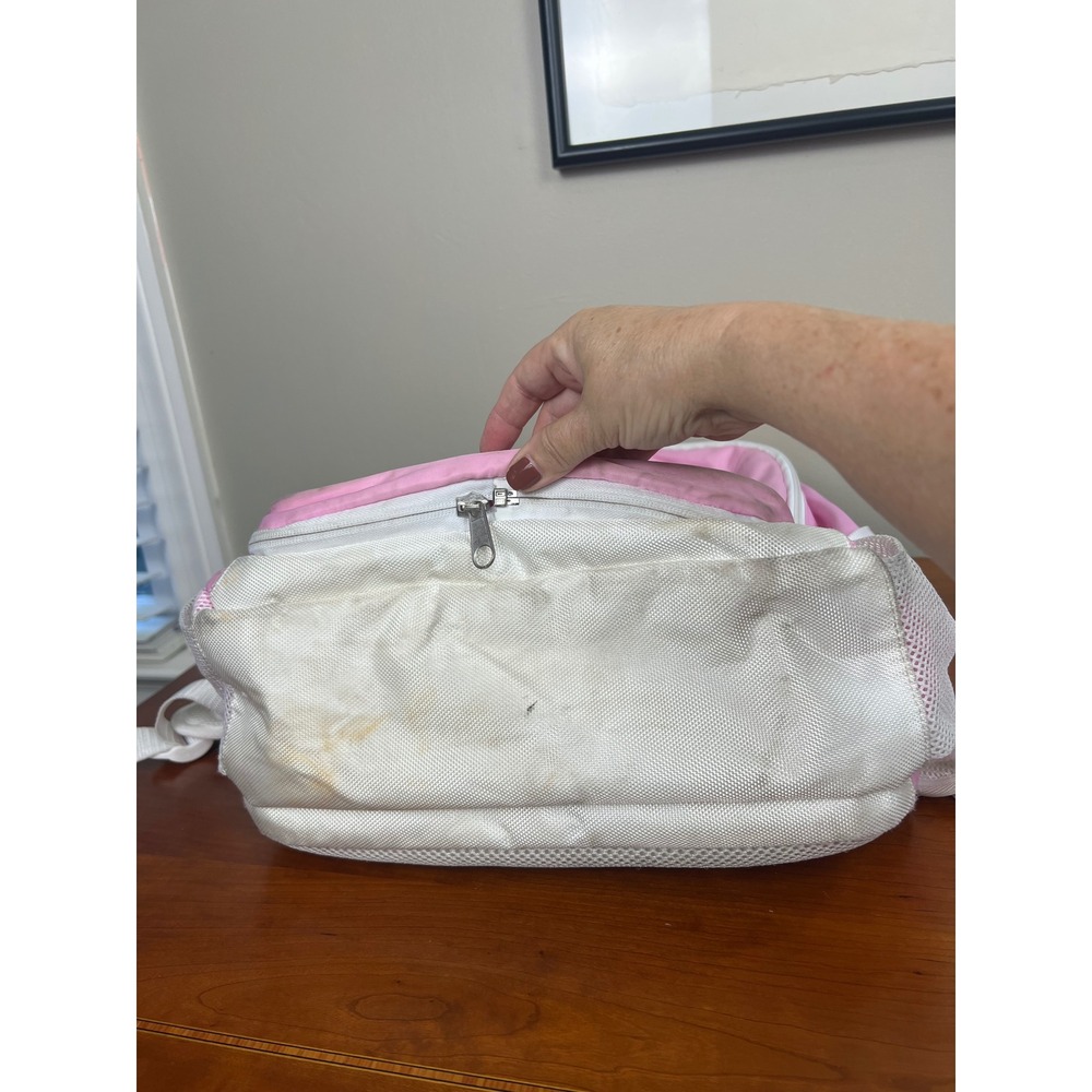 Nfinity Cheer Backpack Pink White Rhinestone Logo with Removable Pouch Kids - Picture 5 of 13